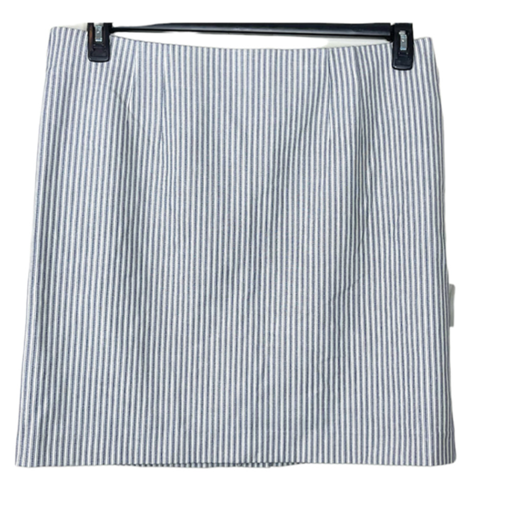 Amanda + Chelsea Striped Modern Fit Washable Stretch Skirt NWT XLP
